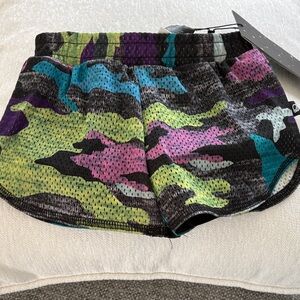 Terez Multicolor Camouflage Athletic Shorts